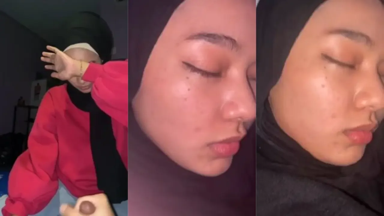 Hijab cantik di croot dalam poster